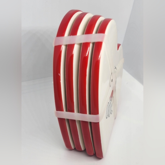 Snoopy By Rae Dunn Heart Coasters - Picture 7 of 10